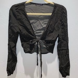 Brandy Melville Coco Tie Front Top